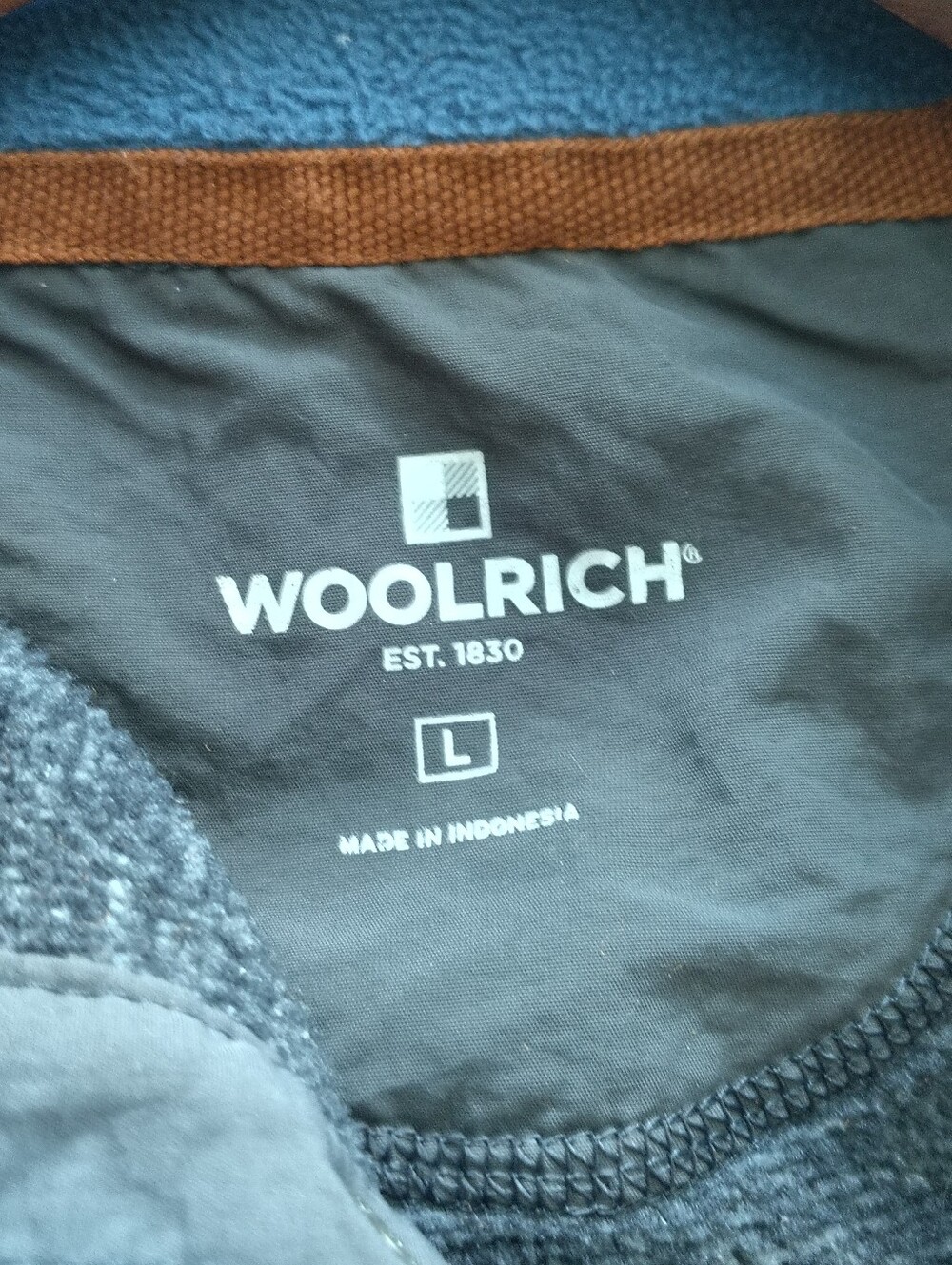 Woolrich Drifter Sweater Button Up Gray Granite Mens Sweater Pullover Size Large - Picture 3 of 4